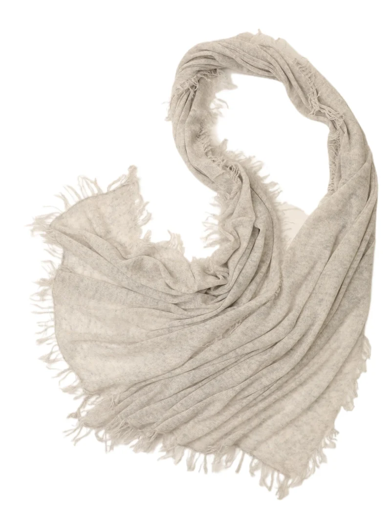 200/70 cm Wolken-Weich flauschig federleicht Damen 100% Kaschmir-Schal Cashmere Umschlagtuch Fransen