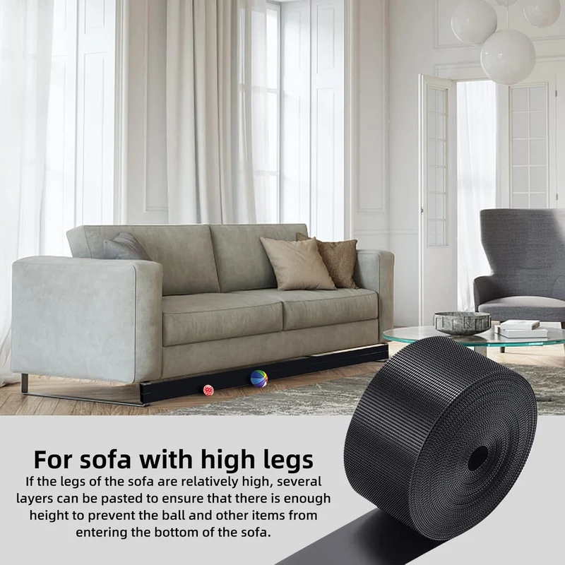 Spielzeugblocker für Möbel, Verstellbare Stossstange, Schwarze Couch-Stopper,Couch Under Blocker, Sp
