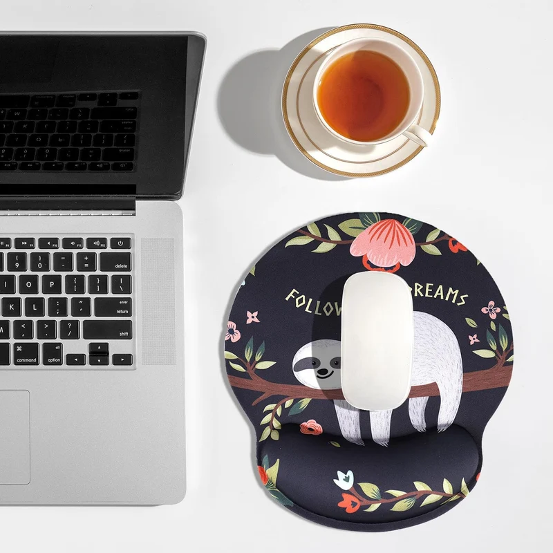 Mauspad Ergonomisch mit Motiv Ergonomisches Mauspad mit Gelkissen Mousepad mit Handauflage MB-152, M