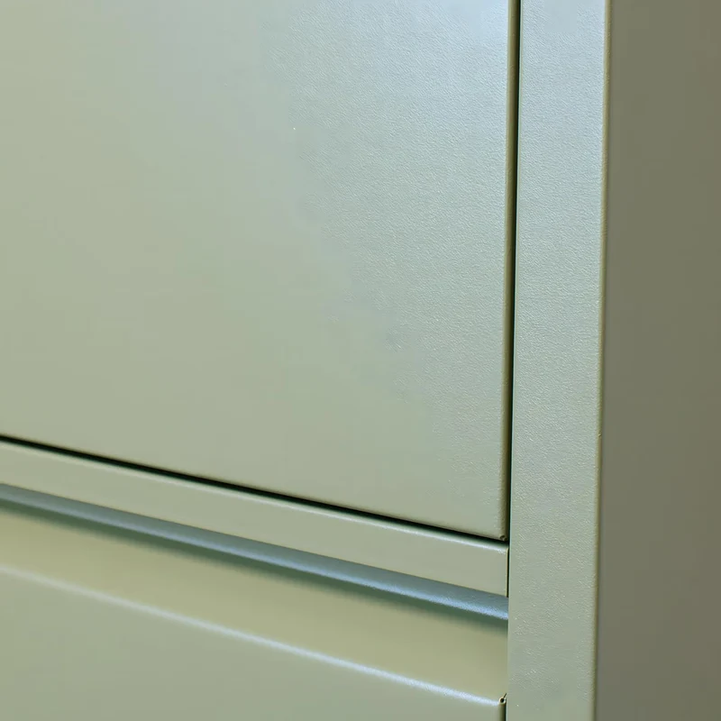 ebuy24 Schuhkommode Schuhkipper Metall Klappschrank - Schuhschrank Pisa 5 Klappen grün 50x173x16 cm