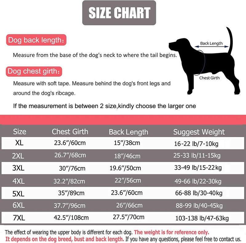 Hundebekleidung für grosse Hunde, elastische Haustier-Einteiler-Kleidung schützt Gelenke, haarfrei,