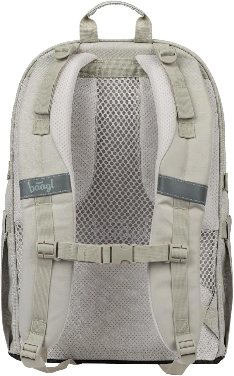 Baagl Schulrucksack Set Jungen Mädchen 3 Teilig (Skateboard Rucksack, Mäppchen, Sporttasche), Schult