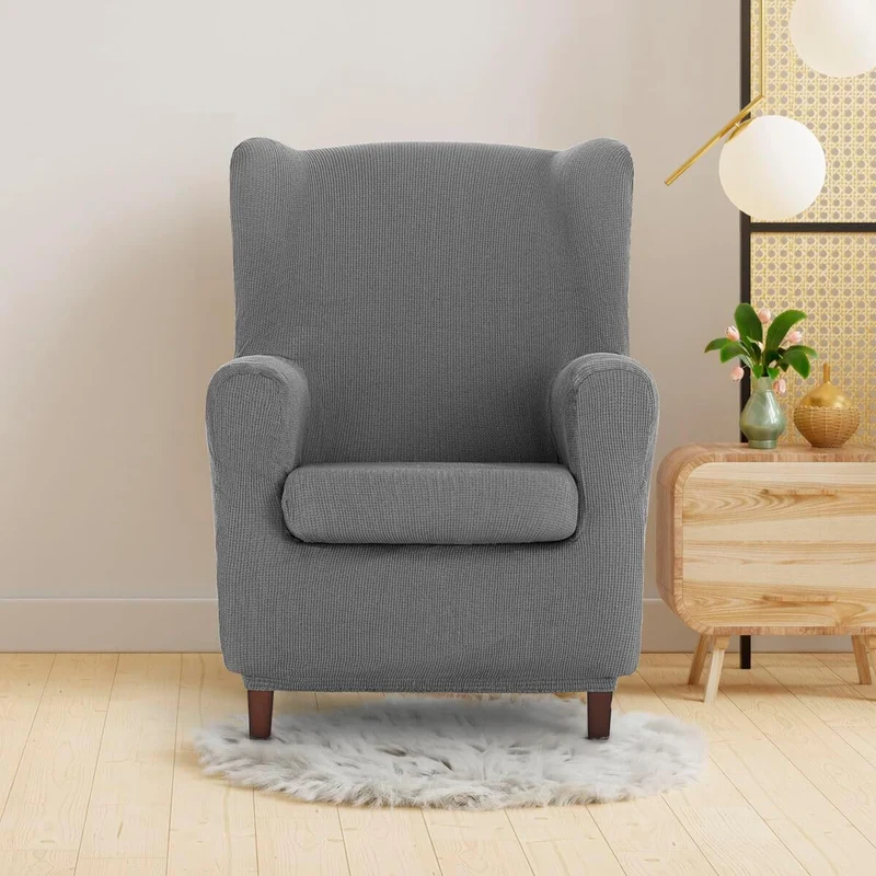 Eysa Ulises elastisch Sofa überwurf ohrensessel, Polyester-Baumwolle, 06-grau, 37 x 5 x 29 cm, 06-gr