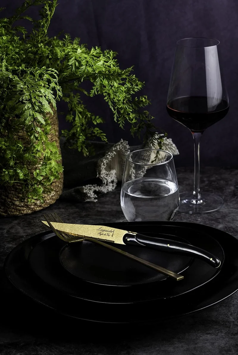 Laguiole Style de Vie Steakmesser Prestige Line, 6-teilig, Golden, Golden