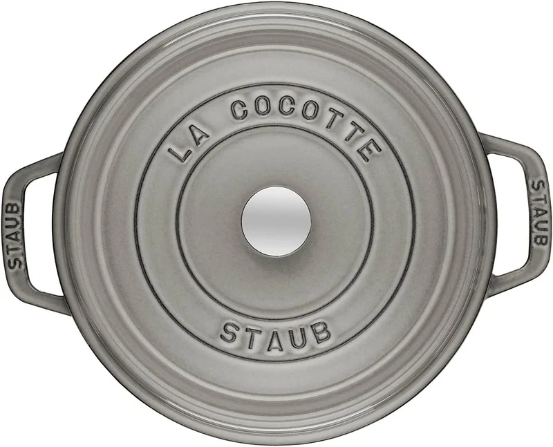 STAUB Gusseisen Bräter/Cocotte, Rund 20 cm, 2,24 L, Aromaregen Funktion, Für alle Herdarten geeignet