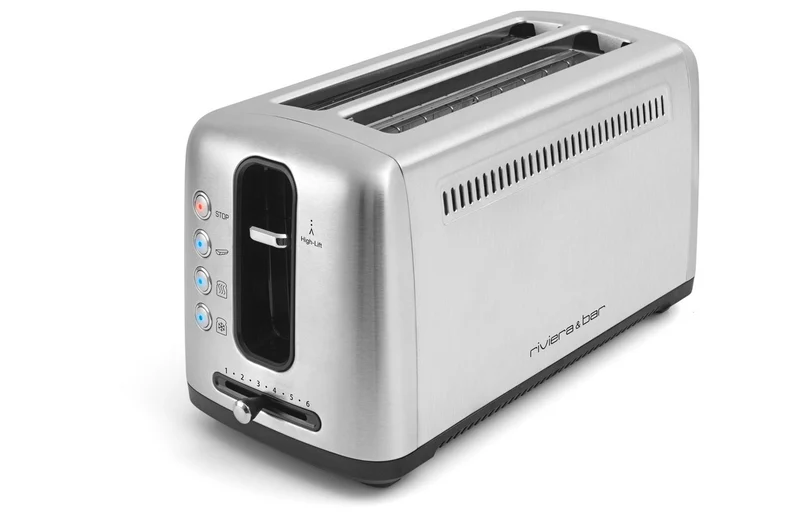 Riviera & Bar GP540A Toaster, 2 Schlitze, extralang, Edelstahl