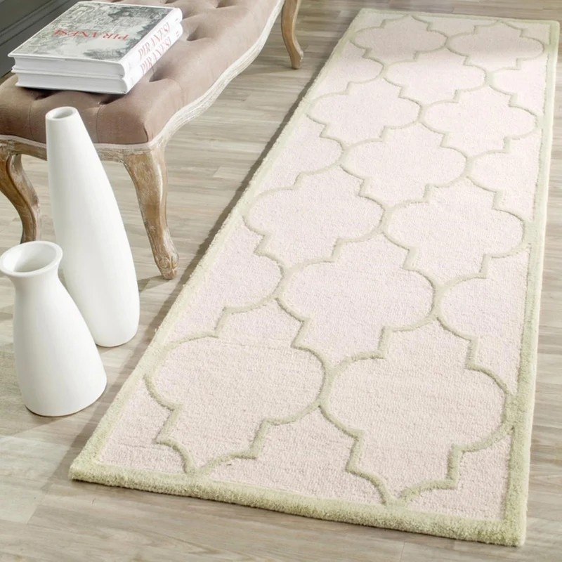 SAFAVIEH Spalier Teppich für Wohnzimmer, Esszimmer, Schlafzimmer - Cambridge Collection, Kurzer Flor
