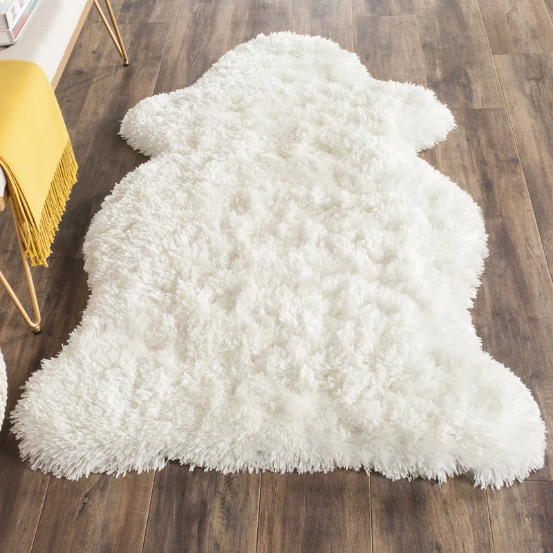 SAFAVIEH Zottelig Teppich für Wohnzimmer, Esszimmer, Schlafzimmer - Artic Shag Collection, Hoher Flo