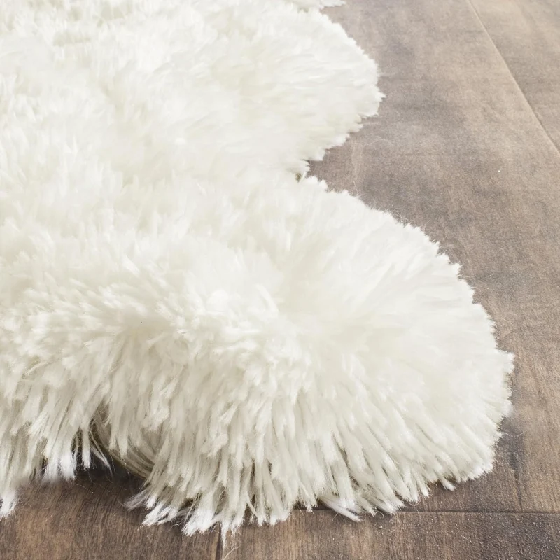 SAFAVIEH Zottelig Teppich für Wohnzimmer, Esszimmer, Schlafzimmer - Artic Shag Collection, Hoher Flo