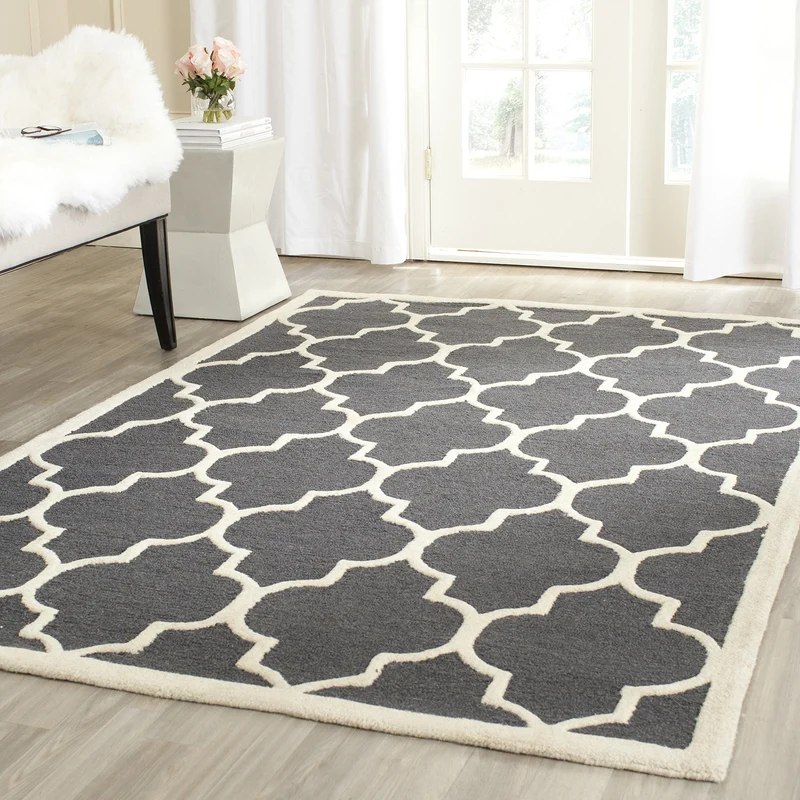 SAFAVIEH Spalier Teppich für Wohnzimmer, Esszimmer, Schlafzimmer - Cambridge Collection, Kurzer Flor