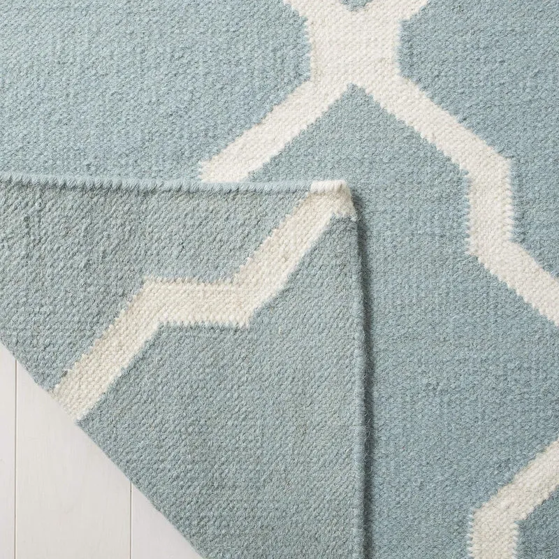 SAFAVIEH Zeitgenössische Teppich für Wohnzimmer, Esszimmer, Schlafzimmer - Dhurrie Collection, Kurze