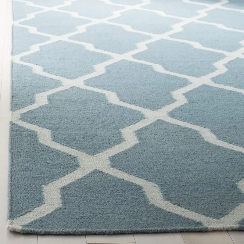 SAFAVIEH Zeitgenössische Teppich für Wohnzimmer, Esszimmer, Schlafzimmer - Dhurrie Collection, Kurze