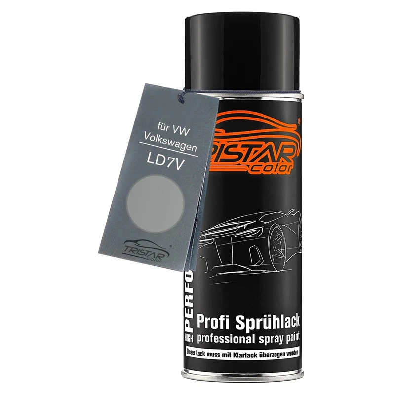 TRISTARcolor Autolack Spraydose für VW/Volkswagen LD7V Silbergrau Metall.