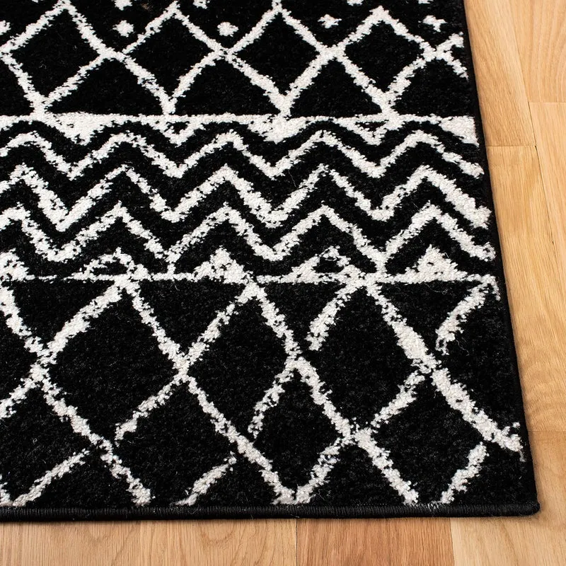 SAFAVIEH Boho Chic Teppich für Wohnzimmer, Esszimmer, Schlafzimmer - Tulum Collection, Kurzer Flor,