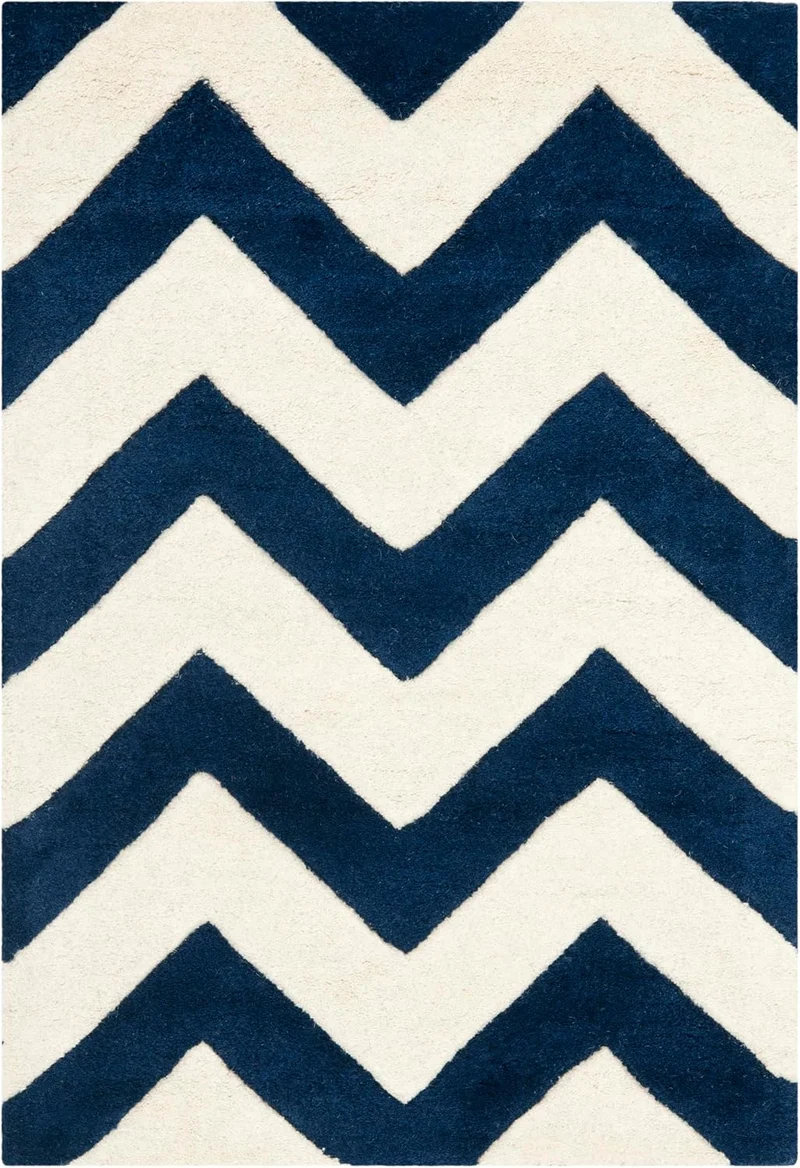 SAFAVIEH Zeitgenössische Teppich für Wohnzimmer, Esszimmer, Schlafzimmer - Chatham Collection, Kurze