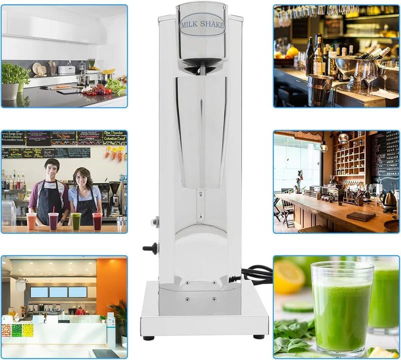650ml Elektrisch Milchshakemaschine Eiweissshaker Barmixer Cocktailshaker, Milch Einkopf Eiweiss Sha