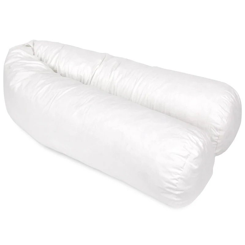 Nackenrolle 160 cm Grizz 'lit Federn – 100% Entenfedern 160 Weiss, 160 Weiss