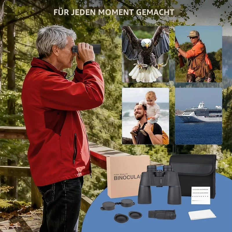 16x50 Fernglas für Erwachsene Hochleistungsfähiges, professionelles Fernglas für die Vogelbeobachtun