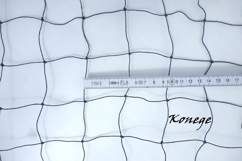 Teichnetze - Breite 10,0m x Länge wählbar, Mw 5,0cm, geknotet, schwarz Reiherschutznetz Vogelabwehrn