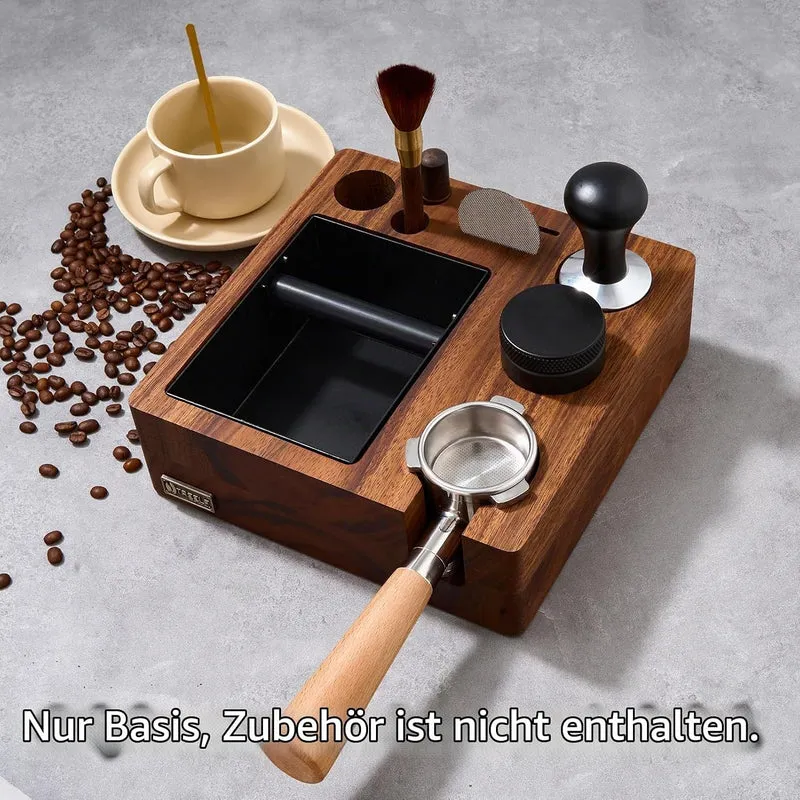 Espresso Knockbox Distributor Set 58mm für Breville | Barista Arbeitsstation mit Tamper, Kaffeeverte