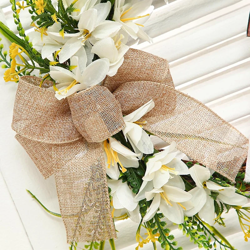 Juteband breit 10cm Jute-Wickelstreifen,20M Juteband Rolle für Pflanzen Frostschutz und Feuchtigkeit