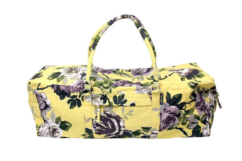 Yoga-Mad Tasche mit Streifen Blumenmuster, Blumenmuster