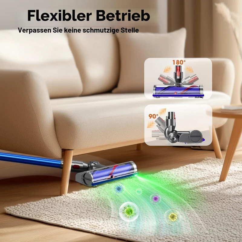 Elektrobürste Kompatibel mit Dyson V7, V8, V10, V11, V15 Staubsauger Befestigung, Teil Direktantrieb