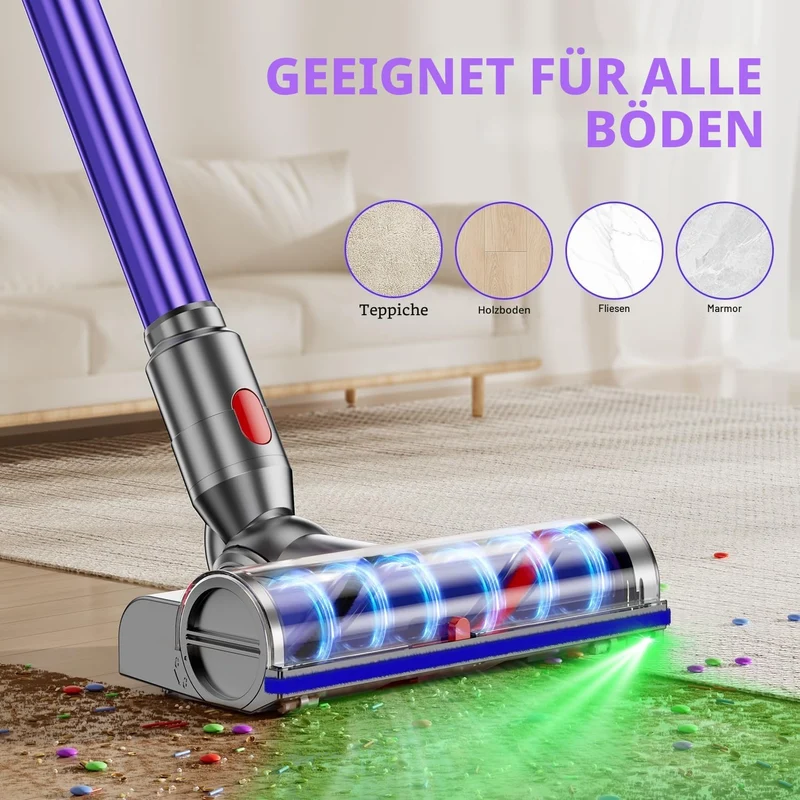 Elektrobürste Kompatibel mit Dyson V7, V8, V10, V11, V15 Staubsauger Befestigung, Teil Direktantrieb