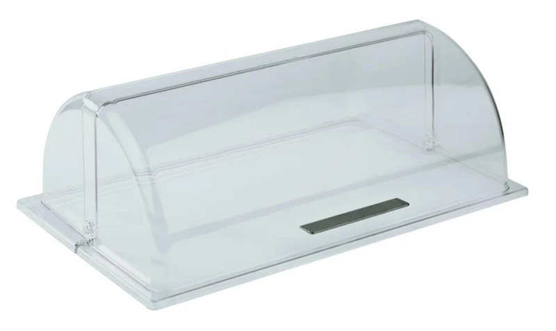 APS 11016 Sonntag GN 1/1 Transparente Roll-Top-Abdeckung mit Chrom überzogenen Griff, 53 x 32,5 x 19