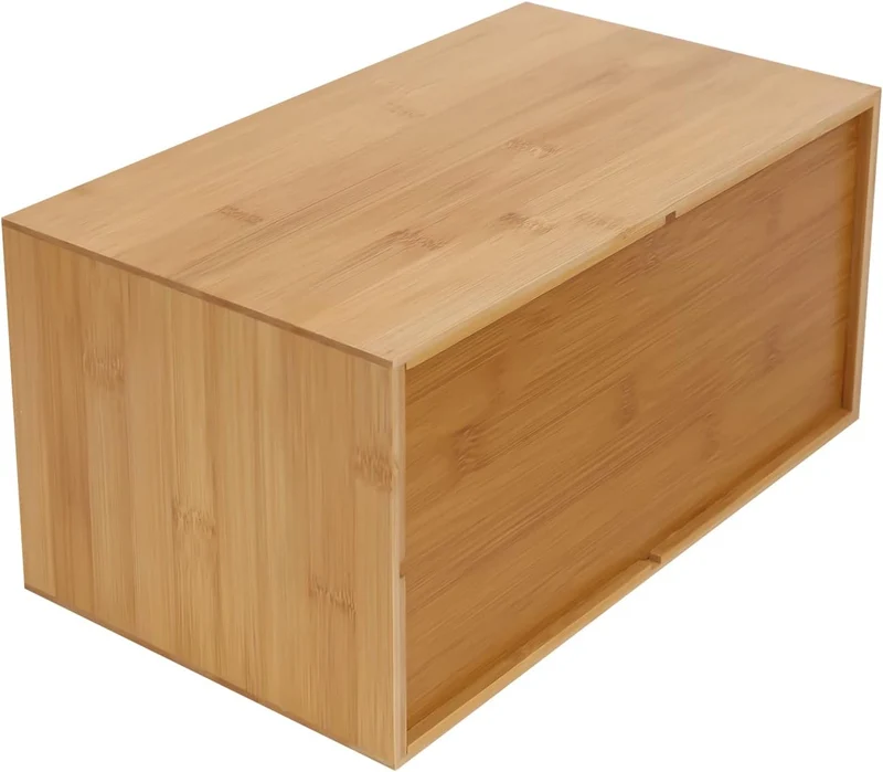 Natur Schreibtisch Organizer, Ablage Büroorganizer mit 3 Schubladen für Büroutensilien, Bambus Schub