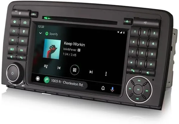 Acht-Kern 4GB+64GB Android 14 DAB+ Autoradio Für Mercedes R-Klasse W251 mit GPS Navigation Unterstüt