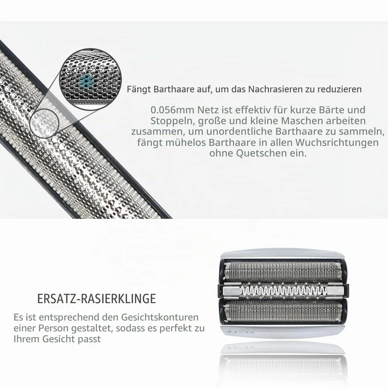 Series 7 70S Scherkopf für Braun Elektrorasierer, Scherkopf Ersatz Kompatibel mit Braun Rasierer Her