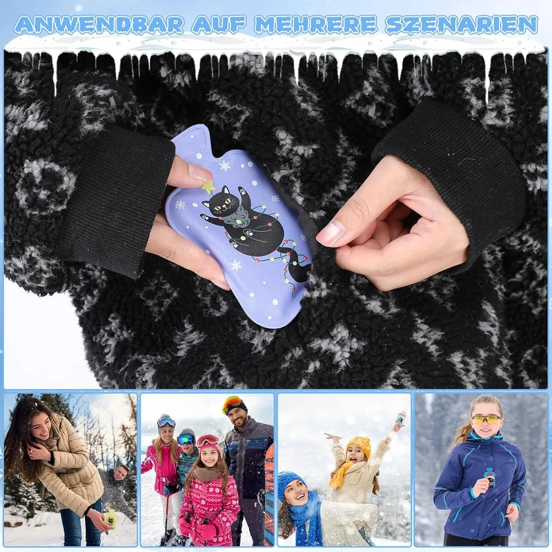 8 Stück Taschenwärmer Wiederverwendbar, Taschenwärmer Kinder Handwärmer für Unterwegs Taschenwärmer