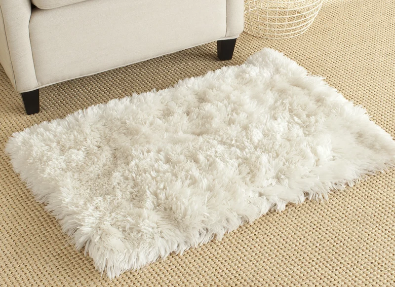 SAFAVIEH Zottelig Teppich für Wohnzimmer, Esszimmer, Schlafzimmer - Artic Shag Collection, Hoher Flo