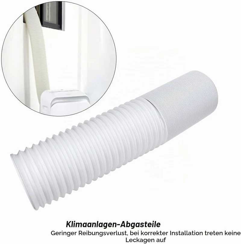 Hztyyier Klimaanlagenschlauch, Tragbare Universal Ersatzteile für Flexible Auspuffschläuche für Klim