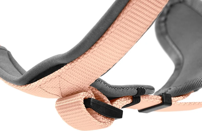 HUNTER Hundegeschirr NEOPREN, Farbe: pfirsich/grau, strapazierfähiges Nylon, mit weichem Neopren gep