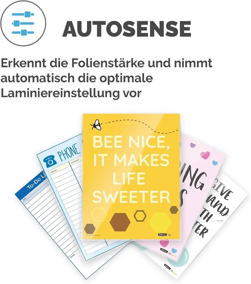 Fellowes Jupiter Laminiergerät A3 zum Heisslaminieren von Hüllen von 80 bis 250 Mikron, intensiver G