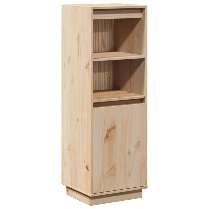 vidaXL Highboard 37x34x110 cm Massivholz Kiefer Natur, Natur