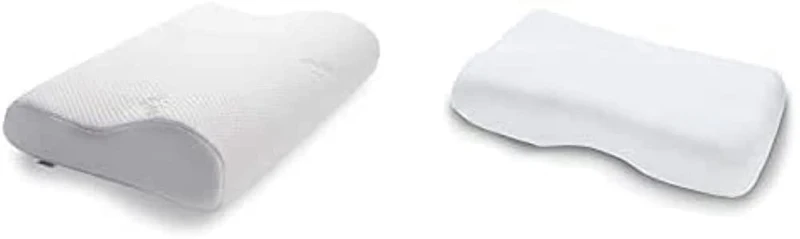 TEMPUR Original Schlafkissen, ergonomisches Nackenstützkissen für Seiten- und Rückenschläfer, Weiss,