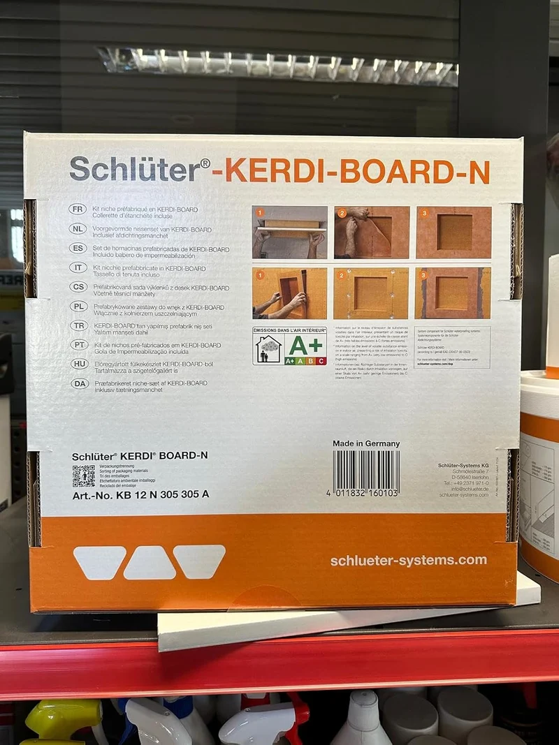 Schluter Kerdi Duschnische, 4 Grössen erhältlich (305 x 305 mm, Orange) 305x305mm Orange, 305x305mm
