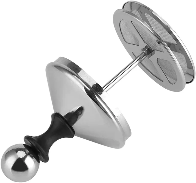 Manueller Milchaufschäumer, Edelstahl, Handpumpe, Milchaufschäumer, handbetriebener Milchschaummache