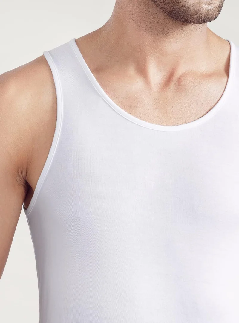 DAVID ARCHY Herren Unterhemden Tshirt Tanktop Business Lässig Bambusfaser Weich Seidig Kurzarm Ärmel