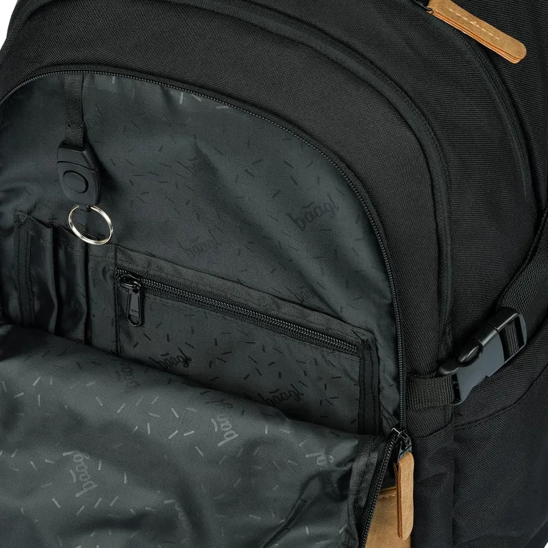 Baagl Schulrucksack für Jungen Mädchen Teenager - Skateboard Rucksack - Kinderrucksack mit Laptopfac