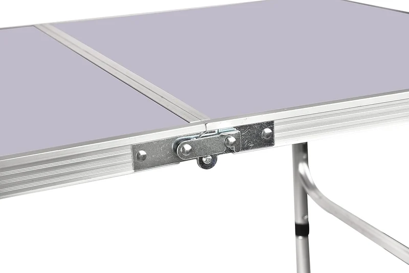 Klapptisch 91 cm mit Verstellbarer Höhe von 67 cm/37 cm, leicht, tragbar, Aluminium, Camping, Buffet
