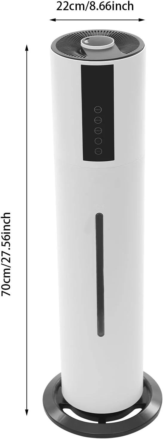 Stand-Luftbefeuchter Luftbefeuchter 8L Wassertank 3-stufige Zerstäubung Desinfektionsfunktion 28W We
