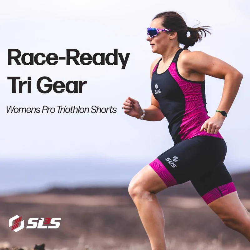 SLS3 Triathlon Shorts Damen – Bequeme Tri Hose für Athletinnen Aller Leistungsstufen, Schlanke Sport