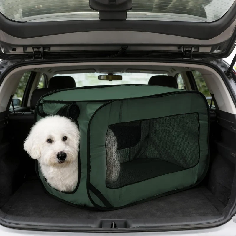 92 * 52 * 52 cm Hundetransportbox Faltbar Oxford-Gewebe Hundetasche Netzstoff transportbox Hund Atmu