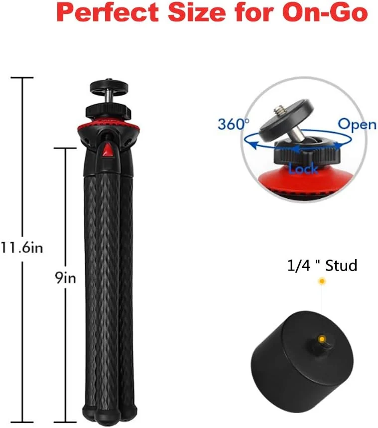 Lammcou Wildkamera Stativ Mini-Stative Reisestativ Fotostativ Dreibeinstativ Flexibel Klein Octopus