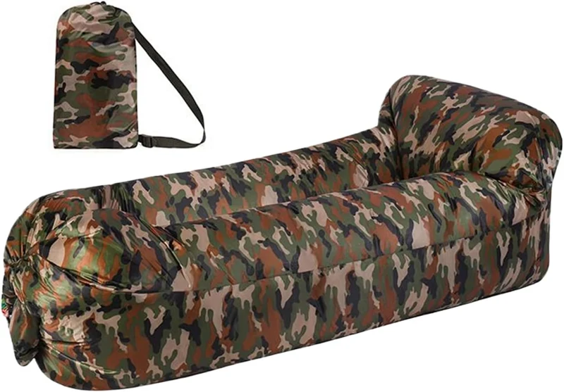 Aufblasbare Couch,Aufblasbarer Lounger Mit Sesselauflage | Kratzfester Camping Schlafsessel Für Reis