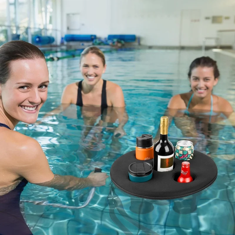 Generisch Schwimmender Getränkehalter, Whirlpools Trinktablett Mit 5 Löchern,Schwimmendes Tablett, G